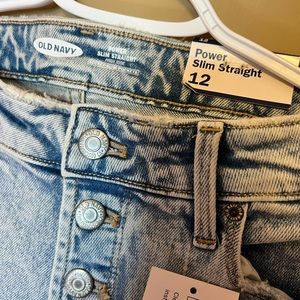 Old navy power slim straight Womens jeans